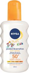 Nivea Sun Kids Protect & Sensitive dětský sprej na opalování OF 50+, 200 ml