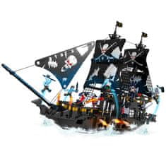 Cogo stavebnice Piráti - Velká pirátská loď kompatibilní 807 dílů