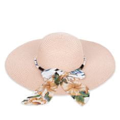 Aleszale Dámský slaměný klobouk na léto - růžová