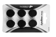 Perro Magnety Perro silné - průměr 24 mm / černé / 6 ks