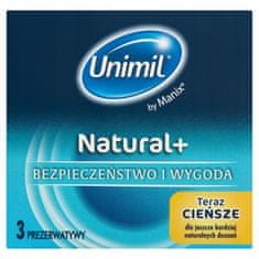 UNIMIL Unimil kondomy super tenké Natural + 3 ks.
