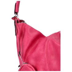 Paolo Bags Dámská koženková taška v oblíbeném lodičkovém provedení Eliana, výrazná růžová