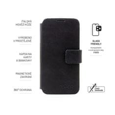 FIXED Kožené pouzdro typu kniha FIXED ProFit pro Samsung Galaxy S24+, černé