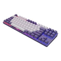Dark Project Klávesnice One KD87A Violet/White - G3MS Sapphire, RGB, ENG