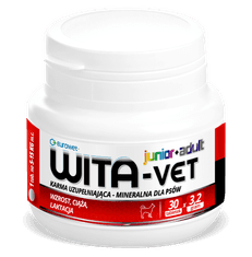 Eurowet Wita-Vet Ca/P=2 - Vitamínový Doplněk Pro Psy 3,2g 30 Tab.