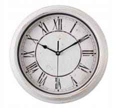 Uniglob Astoria vintage bílé nástěnné hodiny 30 cm