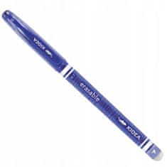Derform Stíratelné modré kuličkové pero s gumou 7 mm Kidea