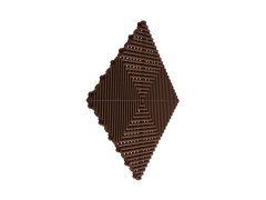 Swisstrax Ribtrax PRO dlaždice 40 x 40 cm, barva Chocolate Brown hnědá