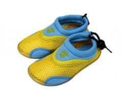 Alba Dětské neoprenové boty do vody žlutomodré 27