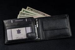 RONALDO Pánská kožená peněženka Solt černá univerzální