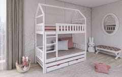 Veneti Domečková postel s úložným prostorem SAVETA - 80x160, borovice