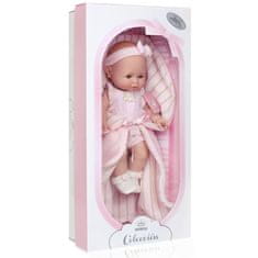 Berbesa Luxusní dětská panenka-miminko Ema 39cm