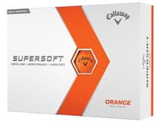Callaway Supersoft Matte golfové míčky (12 ks), oranžová