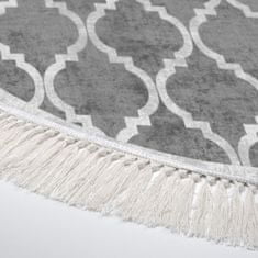 Conceptum Hypnose Kulatý koberec Fence 100 cm šedý