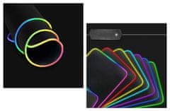 CoolCeny Herní podložka pod myš a klávesnici s RGB podsvícením - 80 x 30 cm