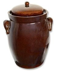 Keramika Krumvíř Zelák Buclák keramický hnědý 10l