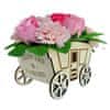 IDARY Mýdlová kytice v kočáru - Růžová