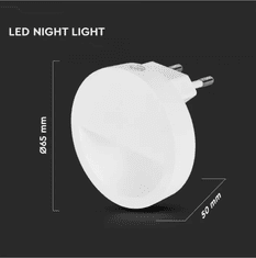 LED Solution Kulaté LED noční světlo s fotosenzorem 20018