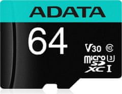 Adata Paměťová karta microSD 64GB + adaptér