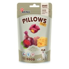 Akinu Pillows polštářky s červenou řepou a sýrem pro psy 80g