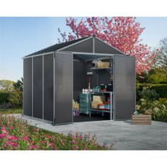 Palram 8 x 8 antracit heavy duty prostorný zahradní domek
