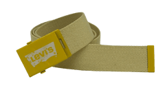 Levis textilní unisex pásek – žlutý , 85 cm