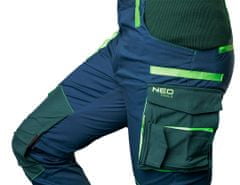 Pracovní kalhoty NEO TOOLS PREMIUM, 62 % bavlna, 35 % polyester, 3 % elastan., L