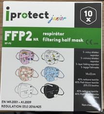 iprotect Dětský respirátor FFP2 NR Junior , balení 10 ks, balónky