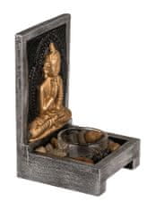 Gifty City Dřevěný stojan na svíčku, Buddha