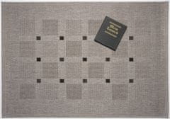 Kusový koberec FLOORLUX Silver/Black 20079 – na ven i na doma 80x150