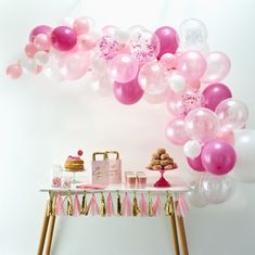 MojeParty Sada balónků na balónkový oblouk růžová 70ks