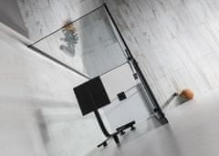 POLYSAN ALTIS LINE BLACK boční stěna 900mm, čiré sklo, výška 2000mm, čiré sklo AL6012B - Polysan