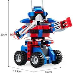 Cada Transformers Optimus Prime 2v1 se setrvačníkem kompatibilní stavebnice 251 dílů