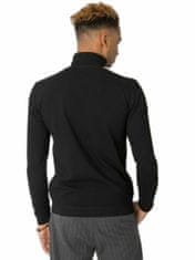 LIWALI Černý pánský svetr s vysokým límcem liwali, velikost xl