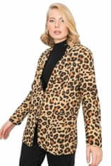 By Sally Bsl béžová a hnědá leopardí bunda, velikost s