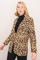By Sally Bsl béžová a hnědá leopardí bunda, velikost s