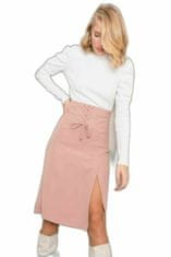 By Sally Asymetrická sukně špinavá růžová bsl, velikost xs