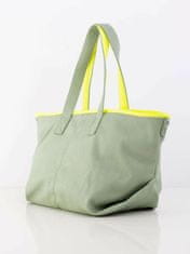 LOOKAT Zelená prostorná dámská taška