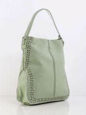 LOOKAT Zelená dámská kožená taška