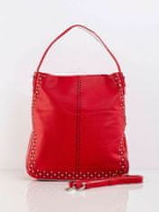 LOOKAT Červená dámská kožená taška
