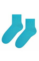 STEVEN 037 tyrkysové dámské ponožky-nekompresní lem Barva: tyrkysová, Velikost: 35-37