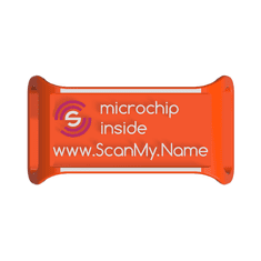 ScanMy.Name ScanMy.Name NFC identifikační známka, oranžová + Doživotní členství Family