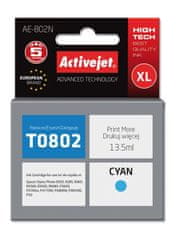 ActiveJet Inkoust AE-802N, alternativa Epson T0802, cyan