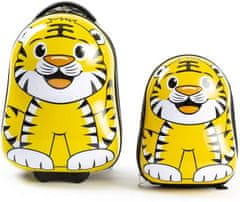 MPMAX Dětský kufřík na kolečkách Tigr + batoh Zdarma