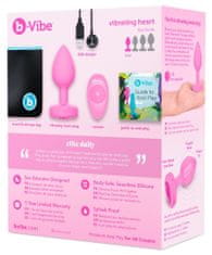 B-Vibe b-Vibe Vibrating Heart Plug S/M Pink