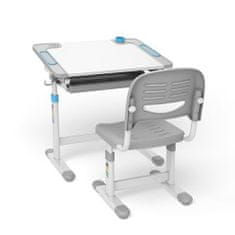 Ergo Office ER-418 Ergonomický dětský psací stůl se židlí šedo-bílá 70224
