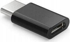SAVIO Adaptér micro USB F - USB C M