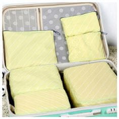 INNA Organizéry na oblečení do cestovního kufru 6 kusů Cestovní taška Trip Story Bahamas barva žlutá