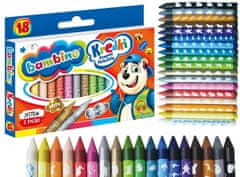 BAMBINO Crayon Pastelky 18 barev