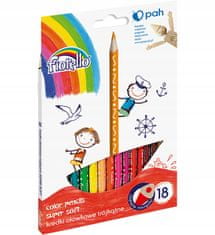 FIORELLO Trojhranné tužky 18 barev Super Soft